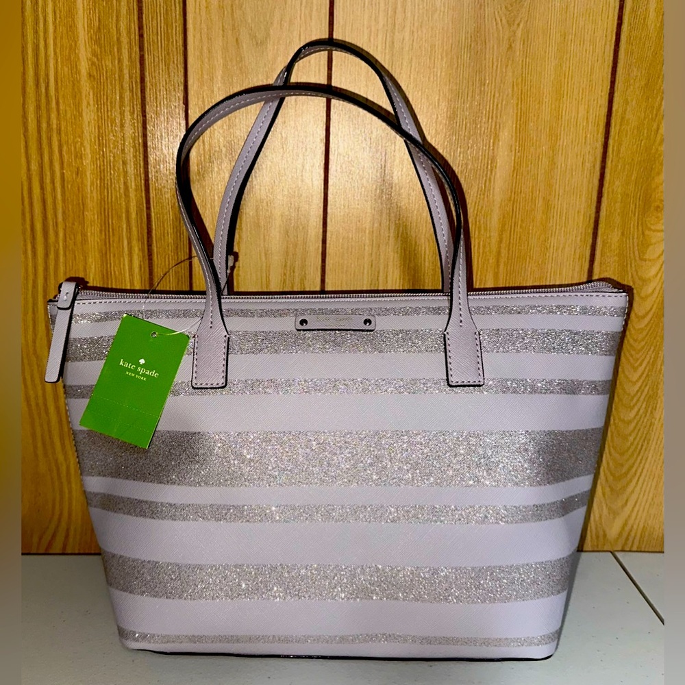 *RARE* NWT Kate Spade lilac glitter purse